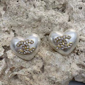 letter full drill earrings